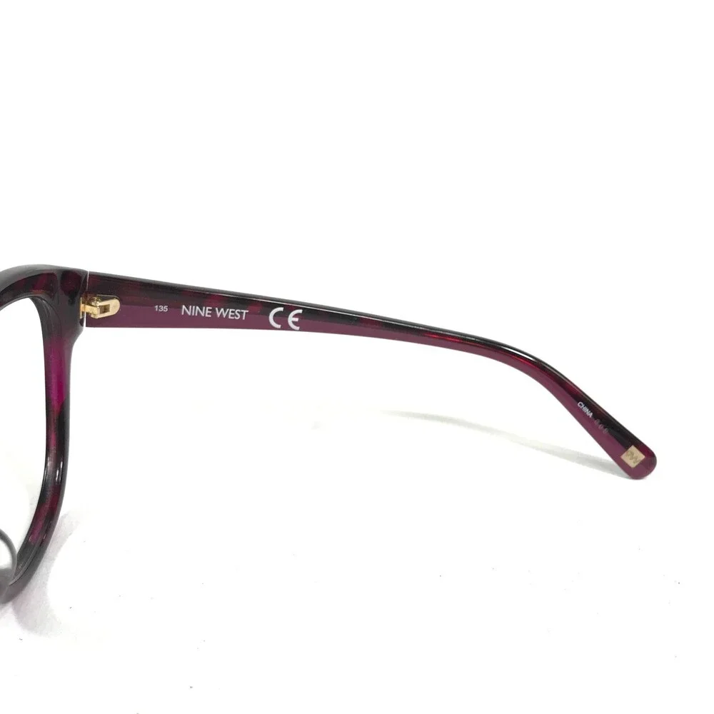 Nine West Eyeglasses Frames NW583S 630 Purple Red Tortoise Cat Eye 57-17-135